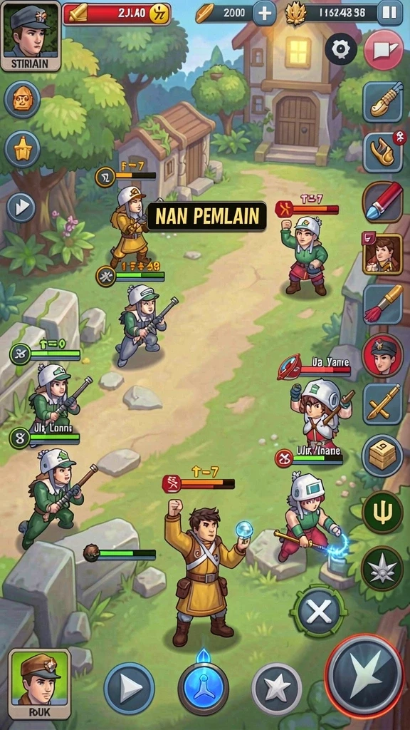 666j - Screenshot memperlihatkan fitur multiplayer saat bermain bersama teman.