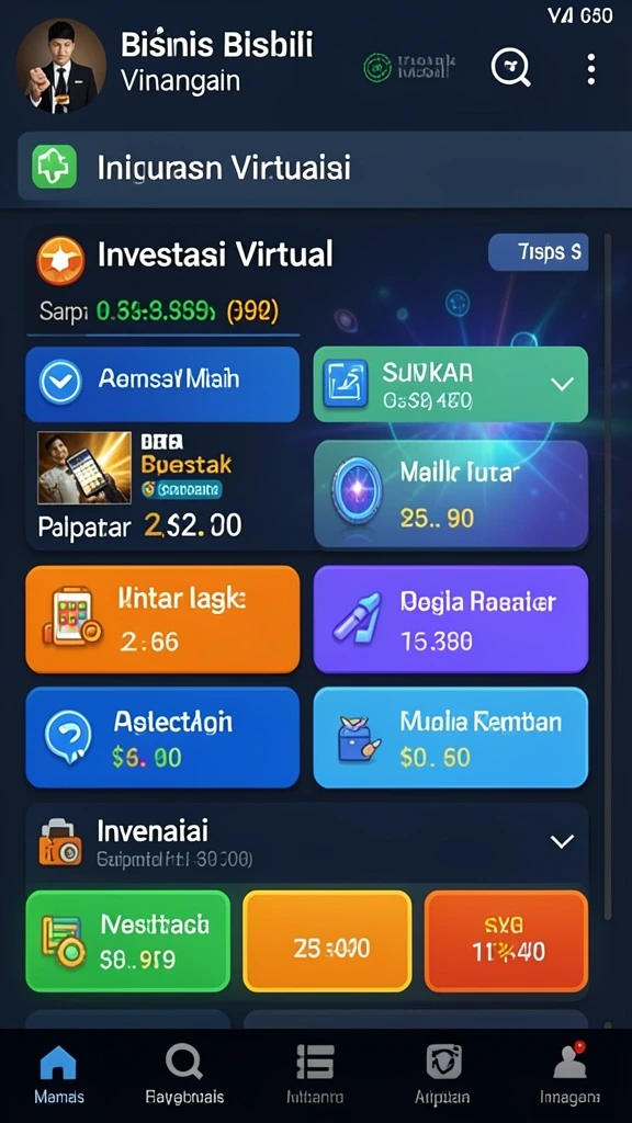 gus77 - Tampilan grafis yang cerah dan menarik.
