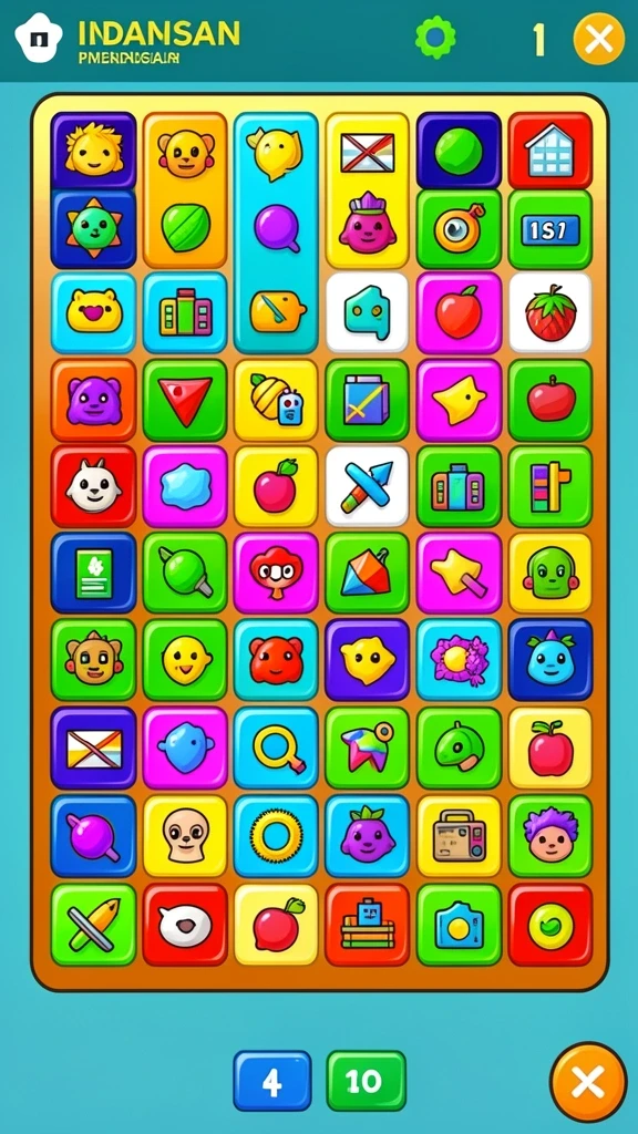 ocatoto - Screenshot pertama menunjukkan karakter kucing yang lucu di tengah level.
