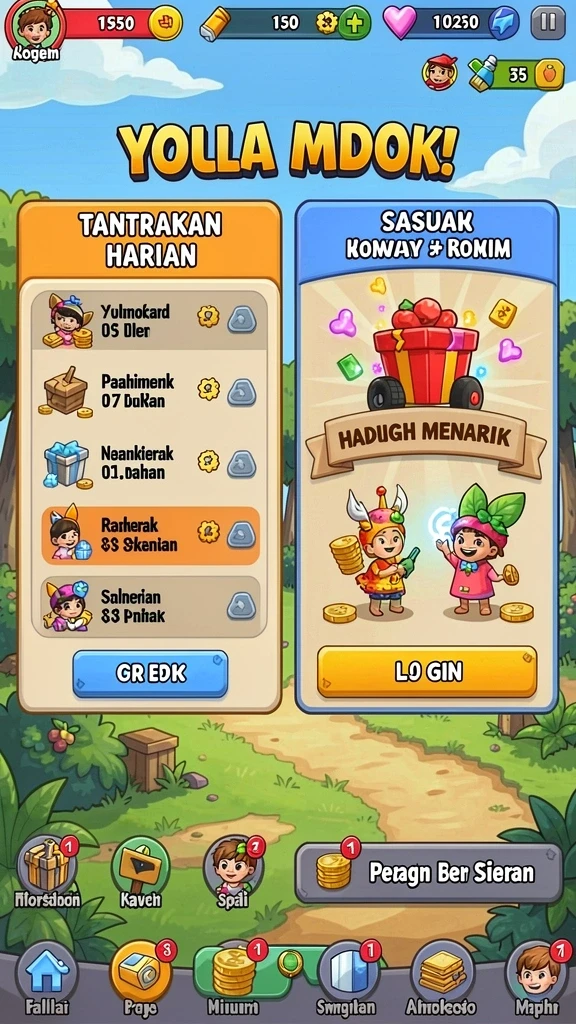 ollo4d - Karakter yang beragam dengan kemampuan unik.